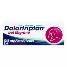 DOLORTRIPTAN migreeni puhul Õhukese polümeerikattega tabletid, 2 tk
