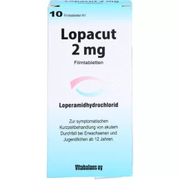 LOPACUT 2 mg õhukese polümeerikattega tabletid, 10 tk