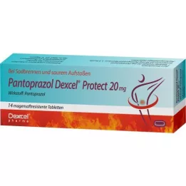 PANTOPRAZOL Dexcel Protect 20 mg toimeainet sisaldav tablett, 14 tk