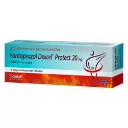 PANTOPRAZOL Dexcel Protect 20 mg toimeainet sisaldav tablett, 14 tk