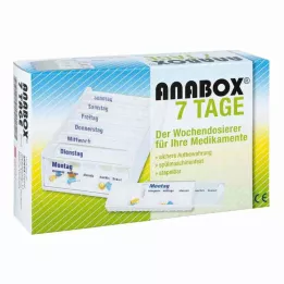 ANABOX 7 päeva iganädalane dosaator valge, 1 tk