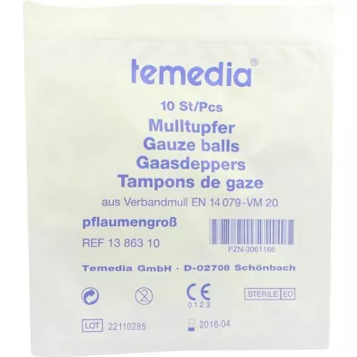 MULLTUPFER ploomi suurusega steriilne, 10 tk MULLTUPFER ploomi suurusega steriilne, 10 tk