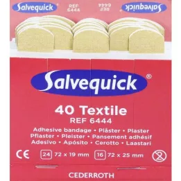 SALVEQUICK Plaster Strips elastic Refill 6444, 40 tk