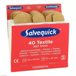 SALVEQUICK Plaster Strips elastic Refill 6444, 40 tk