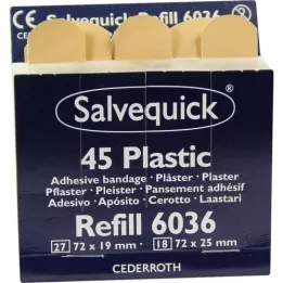 SALVEQUICK Kipsiribad veekindel täitematerjal 6036, 45 tk