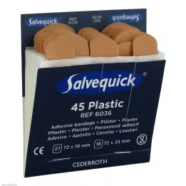 SALVEQUICK Kipsiribad veekindel täitematerjal 6036, 45 tk