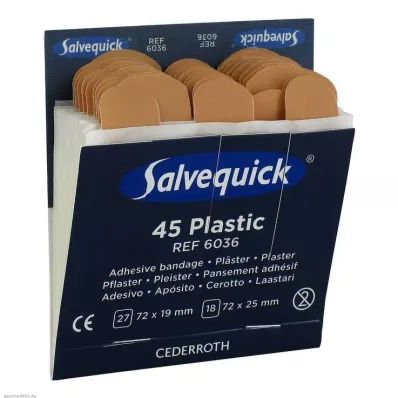 SALVEQUICK Kipsiribad veekindel täitematerjal 6036, 45 tk SALVEQUICK Kipsiribad veekindel täitematerjal 6036, 45 tk