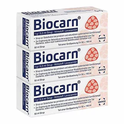 BIOCARN siirup, 3X50 ml