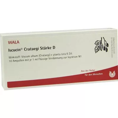 ISCUCIN crataegi Tugevus D Ampullid, 10X1 ml