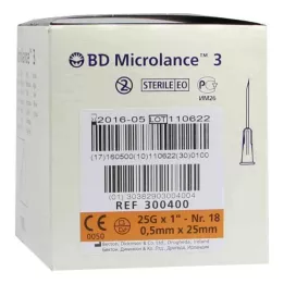 BD MICROLANCE Kanüül 25 G 1 0,5x25 mm, 100 tk
