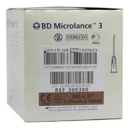 BD MICROLANCE Kanüül 26 G 3/8 0,45x10 mm, 100 tk