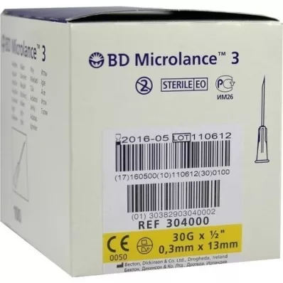 BD MICROLANCE Kanüül 30 G 1/2 0,29x13 mm, 100 tk