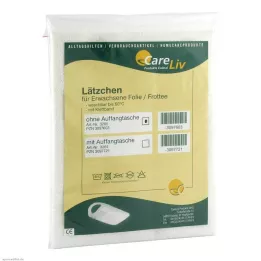 LÄTZCHEN Laiendatud foolium/tõmblusta, valge, Velcro teibiga, 1 tk