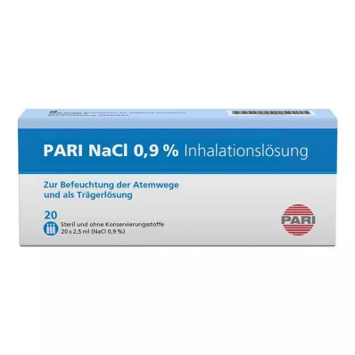 PARI NaCl inhalatsioonilahuse ampullid, 20X2,5 ml PARI NaCl inhalatsioonilahuse ampullid, 20X2,5 ml