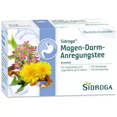 SIDROGA Gastrointestinaalne stimulant tee filtrikott, 20X2.0 g