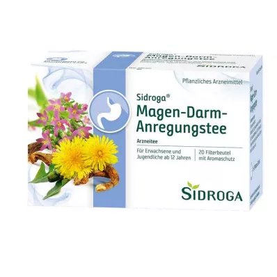 SIDROGA Gastrointestinaalne stimulant tee filtrikott, 20X2.0 g