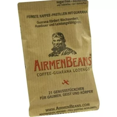 AIRMENBEANS Finest kohvipastillid guaraanaga, 21 tk