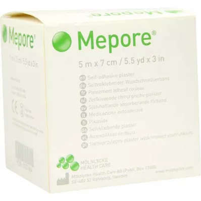 MEPORE Haavaside mittesteriilne 7 cmx5 m, 1 tk
