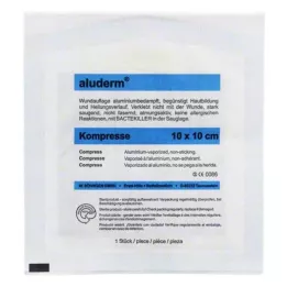 ALUDERM Kompressioonid 10x10 cm, 1 tk