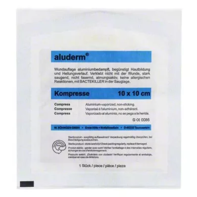 ALUDERM Kompressioonid 10x10 cm, 1 tk