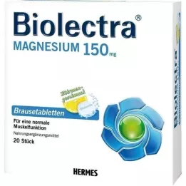BIOLECTRA Magneesium 150 mg sidruni piserdamistabletid, 20 tk