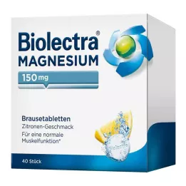 BIOLECTRA Magneesium 150 mg sidruni piserdamistabletid, 40 tk