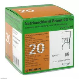 NATRIUMCHLORID 20% MPC Elektrolüütide kontsentraat, 20X10 ml