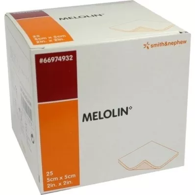 MELOLIN 5x5 cm haavasidemed steriilsed, 25 tk