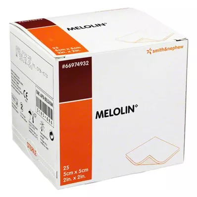 Melolin 5x5cm haavaplaastrid s, 25 tk