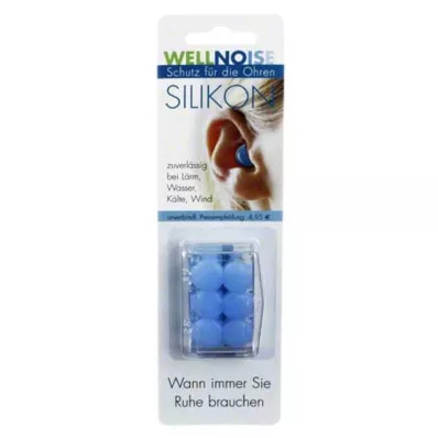 Wellnoise kõrvatropid sinised, 3X2 tk Wellnoise kõrvatropid sinised, 3X2 tk