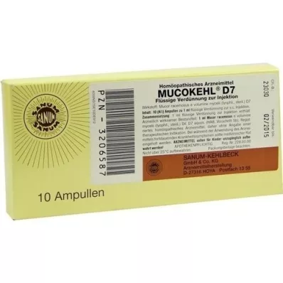 MUCOKEHL Ampullid D 7, 10X1 ml