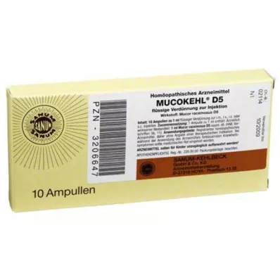 MUCOKEHL Ampullid D 5, 10X1 ml