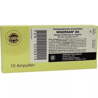 NIGERSAN D 6 ampulli, 10X1 ml