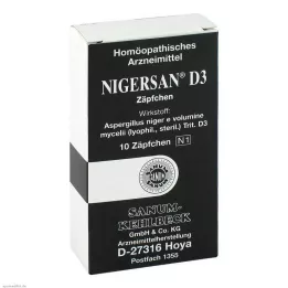 NIGERSAN D 3 Suppositooriumid, 10 tk