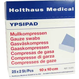 MULLKOMPRESSEN Ypsipad 10x10 cm steriilne 8x, 25X2 tk
