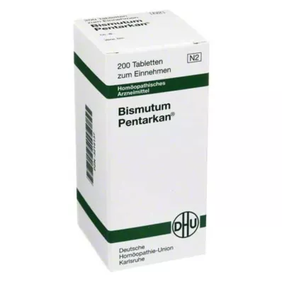 BISMUTUM PENTARKAN tabletid, 200 tk