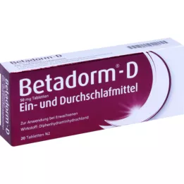 BETADORM D tabletid, 20 tk