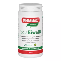 MEGAMAX Sojaproteiin vaniljapulber, 400 g