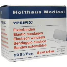 FIXIERBINDE Ypsifix elastik 8 cmx4 m lahtiselt, 20 tk