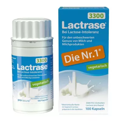 Lactrase taimetoitlane 3300 kapslit, 100 tk