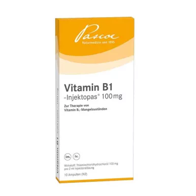 VITAMIN B1 INJEKTOPAS 100 mg süstelahus, 10X2 ml VITAMIN B1 INJEKTOPAS 100 mg süstelahus, 10X2 ml