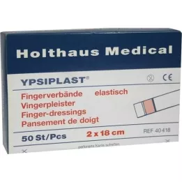 FINGERVERBAND Ypsiplast 2x18 cm elastne nahk, 50 tk