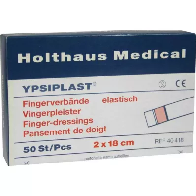 FINGERVERBAND Ypsiplast 2x18 cm elastne nahk, 50 tk