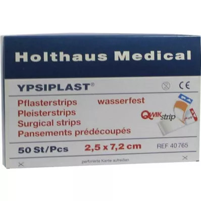 PFLASTERSTRIPS Ypsiplast veekindel 2,5x7,2 cm, 50 tk PFLASTERSTRIPS Ypsiplast veekindel 2,5x7,2 cm, 50 tk