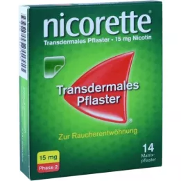 NICORETTE TX Plaaster 15 mg, 14 tk