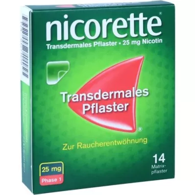 NICORETTE TX Plaaster 25 mg, 14 tk