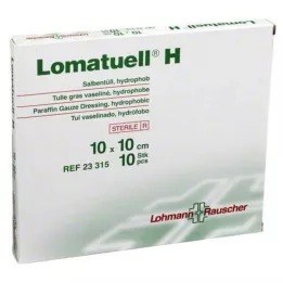 LOMATUELL H Salvtüll 10x10 cm steriilne, 10 tk