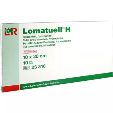 LOMATUELL H Salvtüll 10x20 cm steriilne, 10 tk