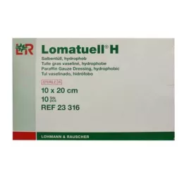 LOMATUELL H Salvtüll 10x20 cm steriilne, 10 tk