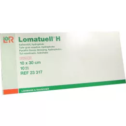 LOMATUELL H Salvtüll 10x30 cm steriilne, 10 tk